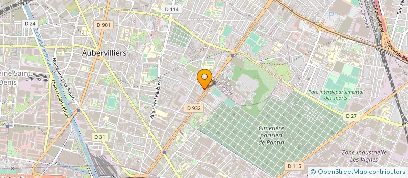 localisation de l'entreprise MADAME AMINATA FOFANA  AUBERVILLIERS