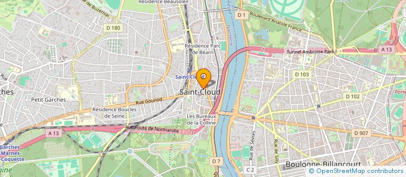 localisation de l'entreprise MADAME AMINATA FOFANA  SAINT-CLOUD