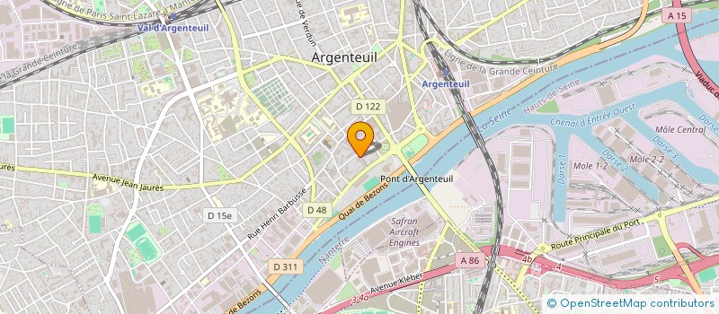 localisation de l'entreprise MADAME AMINATA GASSAMA  ARGENTEUIL