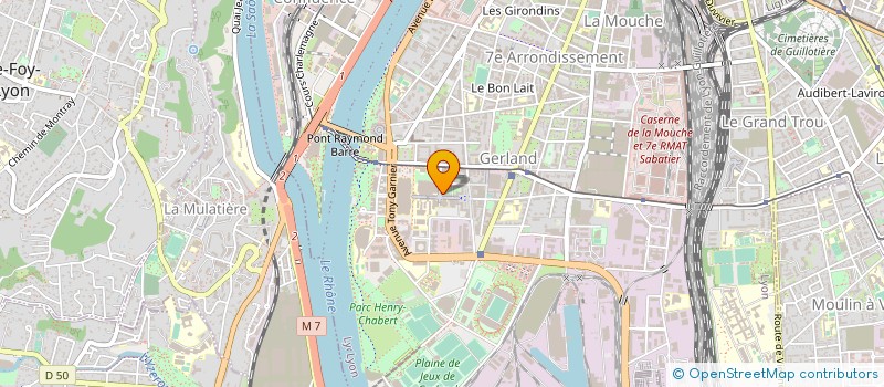 localisation de l'entreprise MADAME AMINATA GUEYE  LYON