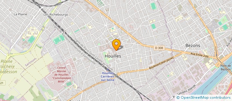 localisation de l'entreprise MADAME AMINATA KARAMOKO  HOUILLES