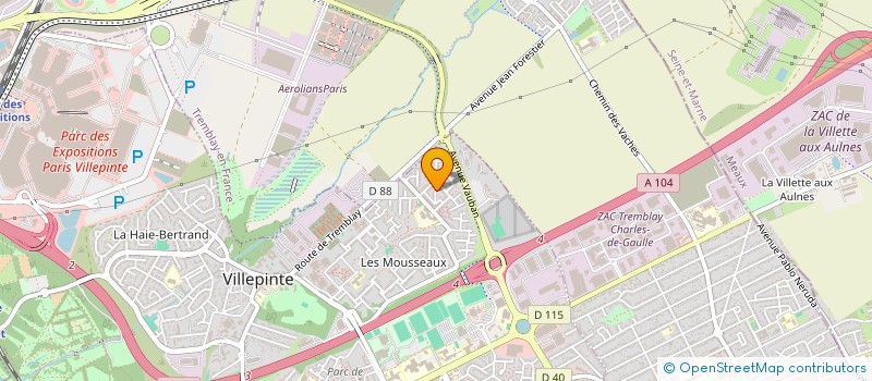 localisation de l'entreprise MADAME AMINATA KONATE à VILLEPINTE