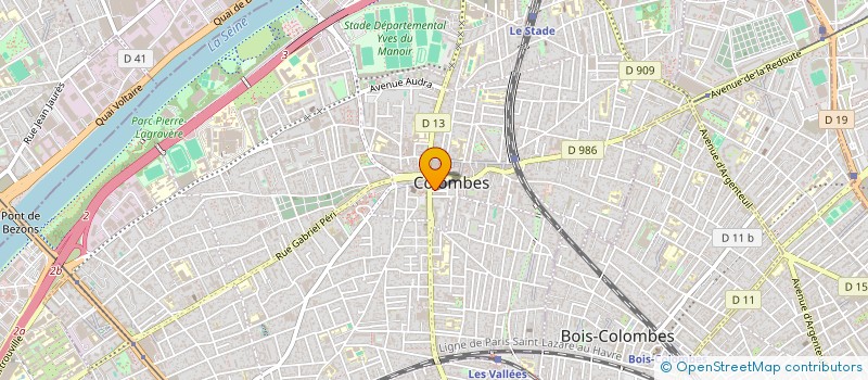 localisation de l'entreprise MADAME AMINATA KONE à COLOMBES