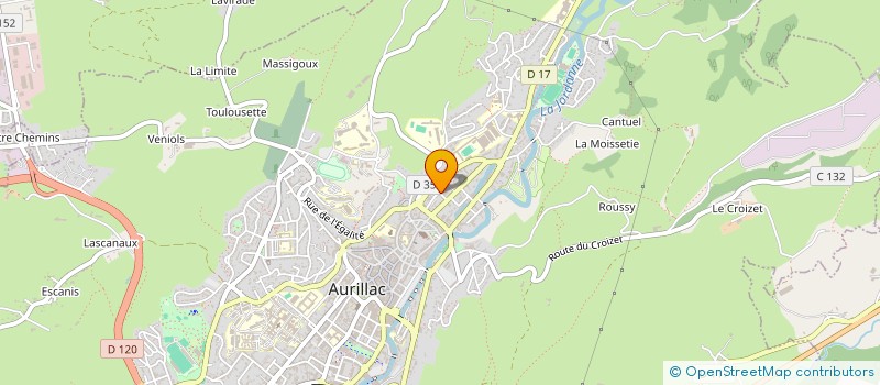 localisation de l'entreprise MADAME AMINATA MANE à AURILLAC
