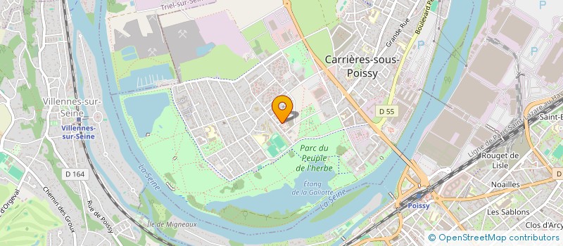 localisation de l'entreprise MADAME AMINATA NDIAYE  CARRIERES-SOUS-POISSY