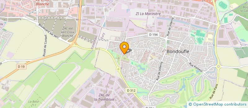 localisation de l'entreprise MADAME AMINATA SACKO  BONDOUFLE