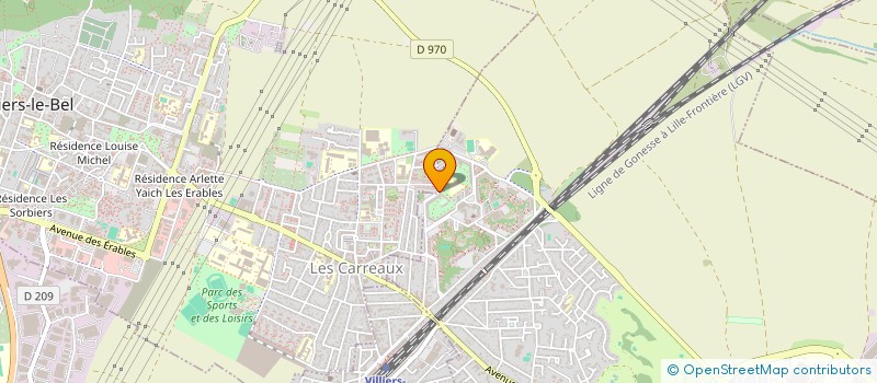 localisation de l'entreprise MADAME AMINATA SANGARE  GONESSE