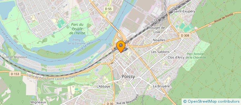 localisation de l'entreprise MADAME AMINATA SIDIBE  POISSY