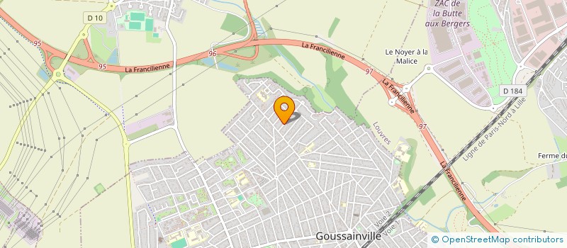 localisation de l'entreprise MADAME AMINATA SIDIBE à GOUSSAINVILLE