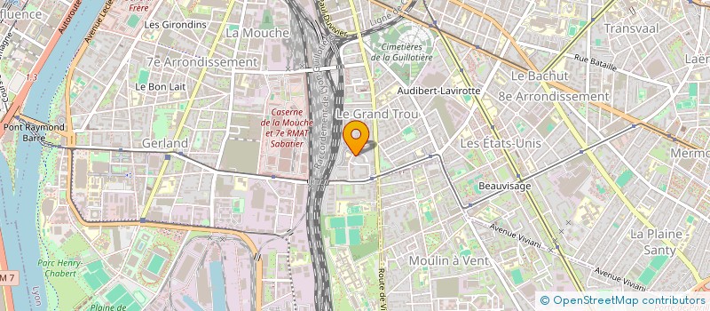 localisation de l'entreprise MADAME AMINATA SOW  LYON