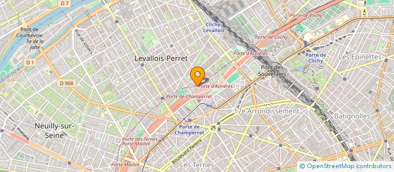 localisation de l'entreprise MADAME AMINATA SOW  LEVALLOIS-PERRET