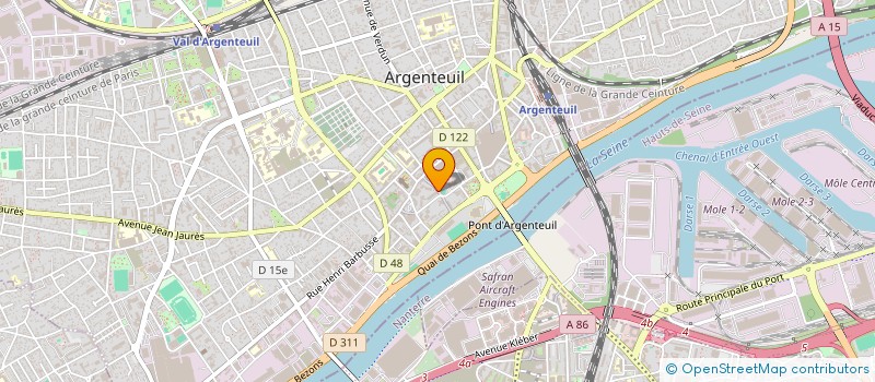 localisation de l'entreprise MADAME AMINATA TANDJIGORA  ARGENTEUIL