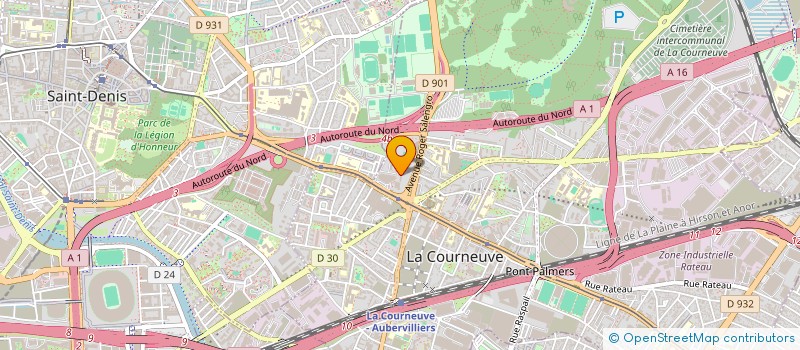 localisation de l'entreprise MADAME AMINATA TRAORE à LA COURNEUVE