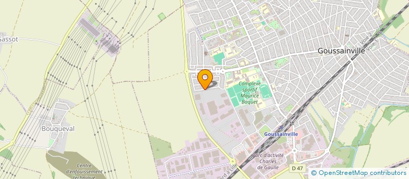 localisation de l'entreprise MADAME AMINATA TRAORE  GOUSSAINVILLE