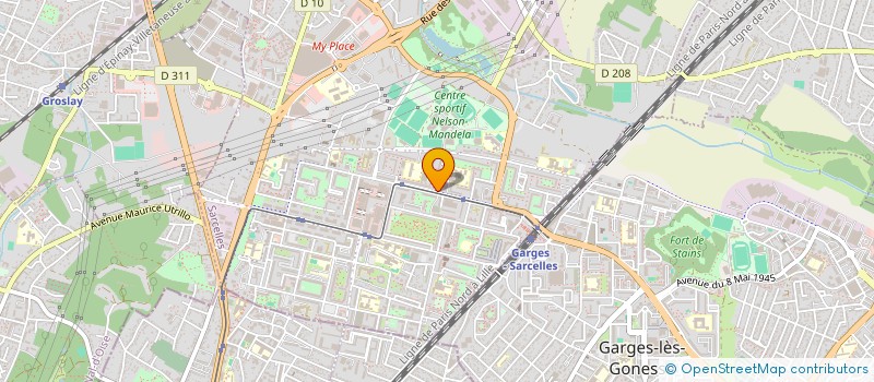 localisation de l'entreprise MADAME AMINATA TRAORE  SARCELLES