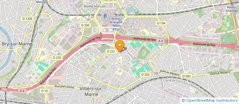 localisation de l'entreprise MADAME AMINATH VERLAINE ABOGOURIN à VILLIERS-SUR-MARNE