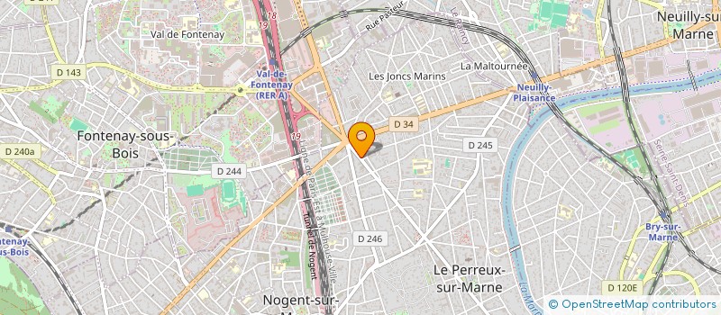 localisation de l'entreprise MADAME AMIRA ANAFLOUS à LE PERREUX-SUR-MARNE
