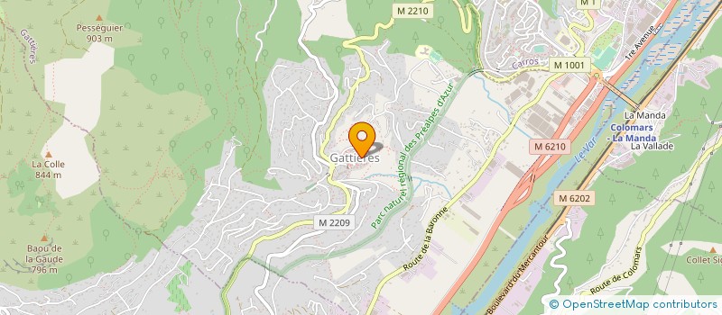 localisation de l'entreprise MADAME AMIRA BEN SLAMA  GATTIERES