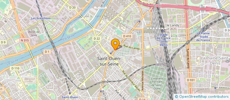 localisation de l'entreprise MADAME AMIRA BENSAADA à SAINT-OUEN-SUR-SEINE