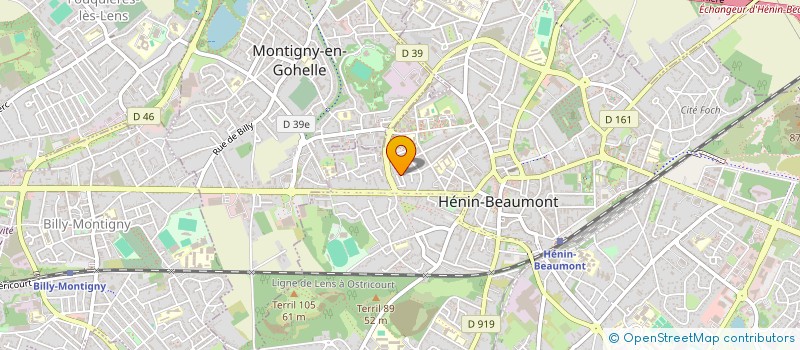 localisation de l'entreprise MADAME AMIRA BOUCHELAGHEM  HENIN-BEAUMONT