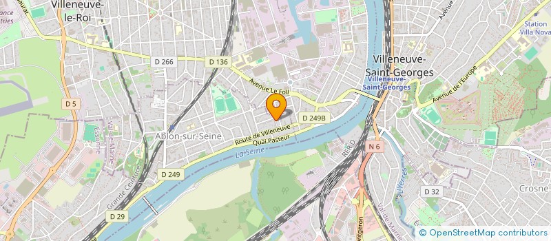 localisation de l'entreprise MADAME AMIRA BOUGUILA à ABLON-SUR-SEINE