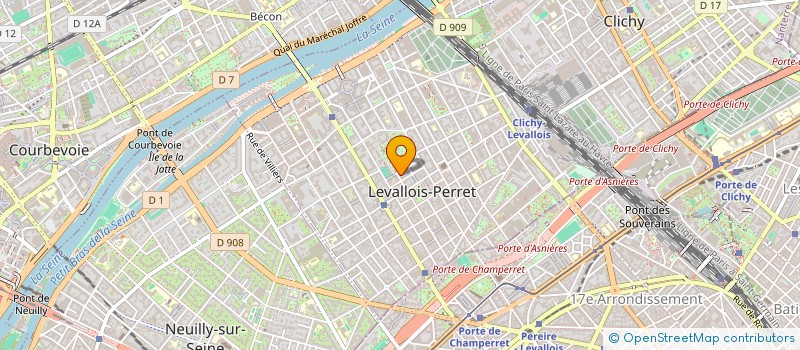 localisation de l'entreprise MADAME AMIRA BROUGUI  LEVALLOIS-PERRET