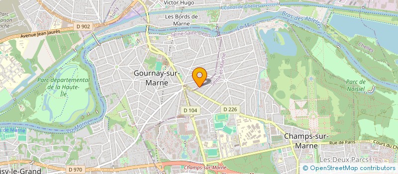 localisation de l'entreprise MADAME AMIRA CHAARI  GOURNAY-SUR-MARNE