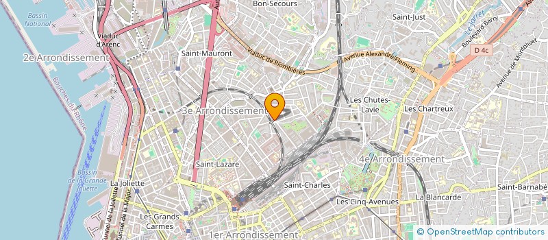 localisation de l'entreprise MADAME AMIRA CHERIET à MARSEILLE