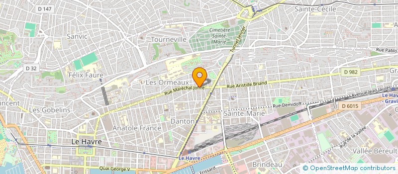 localisation de l'entreprise MADAME AMIRA HADJAB  LE HAVRE