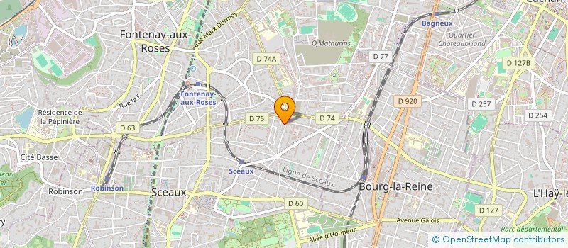 localisation de l'entreprise MADAME AMIRA HANAFI à SCEAUX