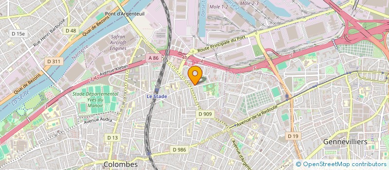 localisation de l'entreprise MADAME AMIRA HATOUT  COLOMBES