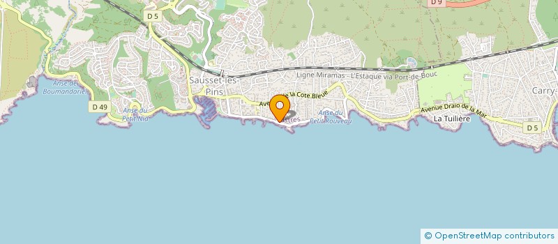 localisation de l'entreprise MADAME AMIRA KHAYAT  SAUSSET-LES-PINS