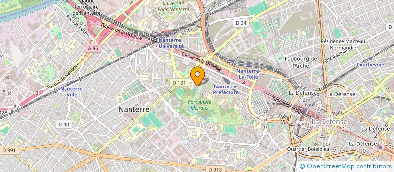 localisation de l'entreprise MADAME AMIRA LACHAAL à NANTERRE