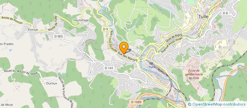 localisation de l'entreprise MADAME AMIRA LOUMI  TULLE