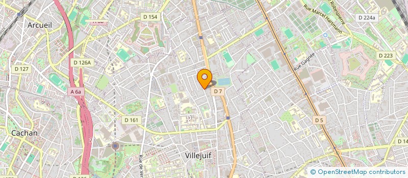 localisation de l'entreprise MADAME AMIRA MAHDJOUM ARAIBU  VILLEJUIF