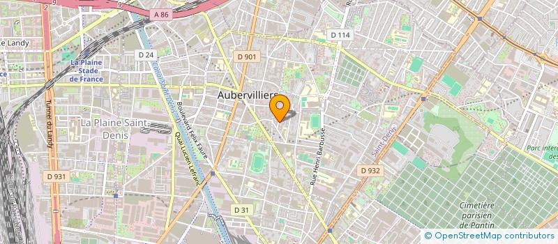 localisation de l'entreprise MADAME AMIRA MEJAT  AUBERVILLIERS