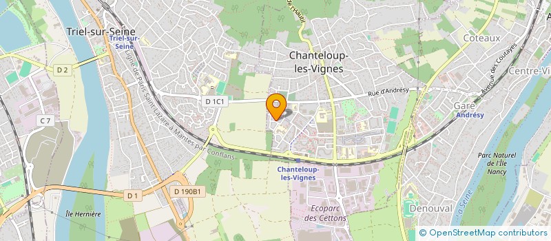 localisation de l'entreprise MADAME AMIRA RIZKALLA  CHANTELOUP-LES-VIGNES