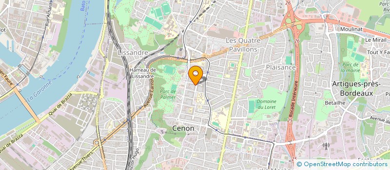 localisation de l'entreprise MADAME AMIRA TAGHRARI  CENON