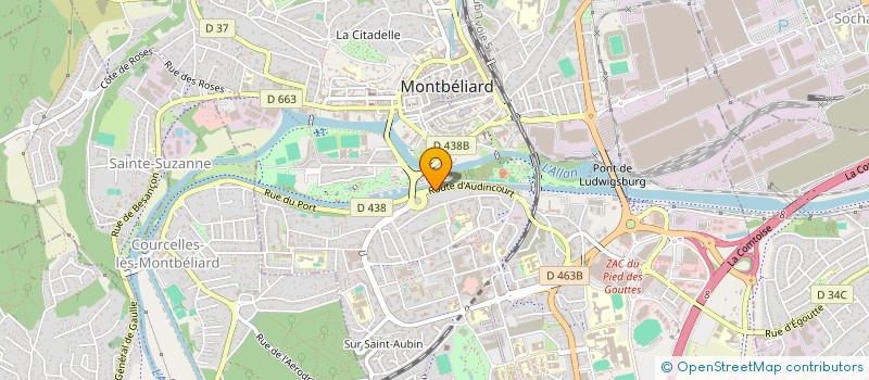 localisation de l'entreprise MADAME AMIRA TOUAHRI  MONTBELIARD