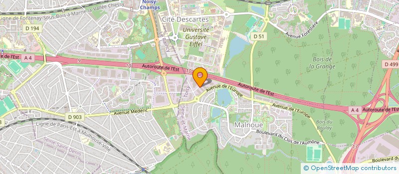 localisation de l'entreprise MADAME AMIRA ZEBOUDJI  EMERAINVILLE