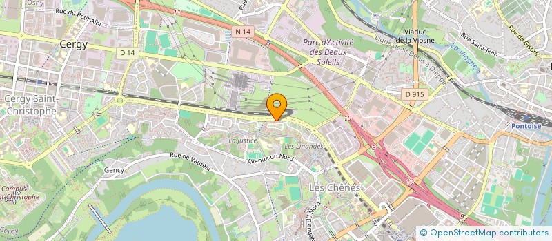 localisation de l'entreprise MADAME AMISSE ABDALLAH  CERGY