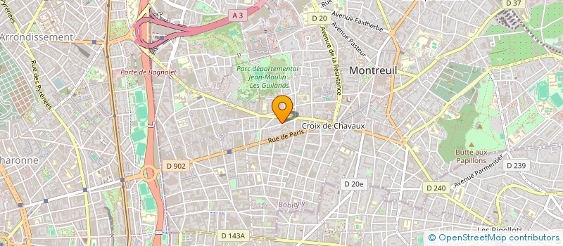 localisation de l'entreprise MADAME AMNA CHAOUCHI à MONTREUIL