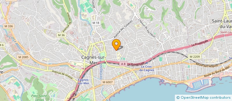 localisation de l'entreprise MADAME AMOIN KOUADIO à CAGNES-SUR-MER