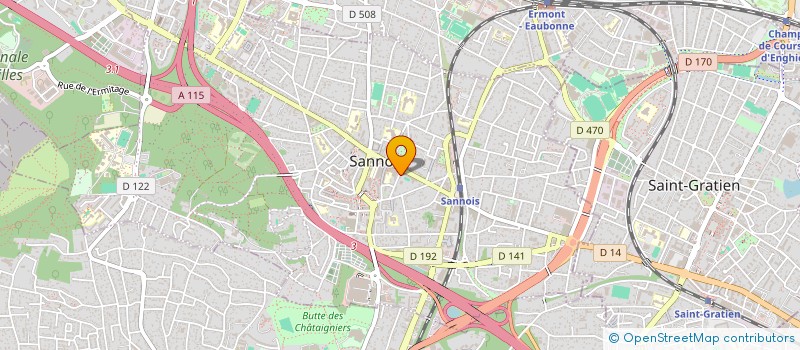 localisation de l'entreprise MADAME AMOIN LOUISE KOUASSI  SANNOIS
