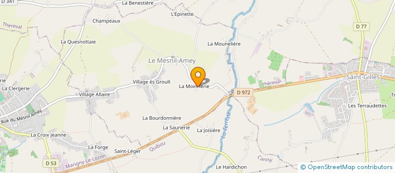 localisation de l'entreprise MADAME AMOUR CAVILLON  LE MESNIL-AMEY