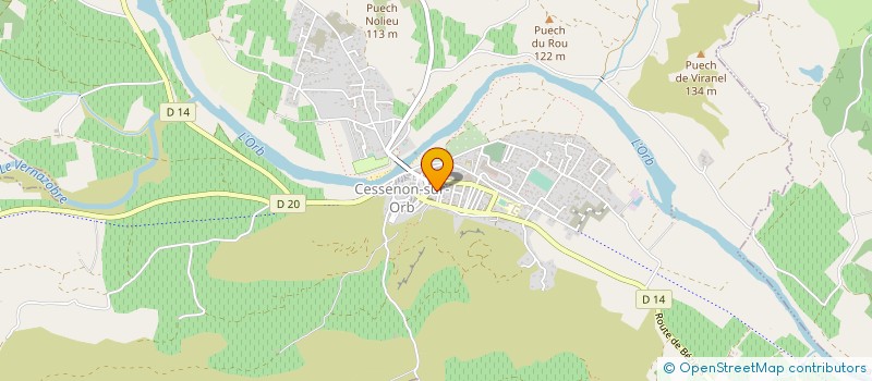 localisation de l'entreprise MADAME AMPARE SANCHEZ  CESSENON-SUR-ORB