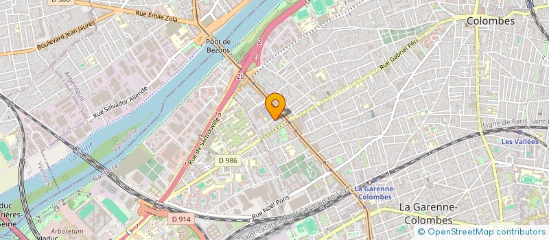 localisation de l'entreprise MADAME AMRITA VALEAMA  COLOMBES