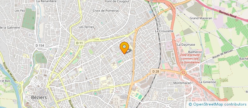localisation de l'entreprise MADAME AMSATOU SENE à BEZIERS