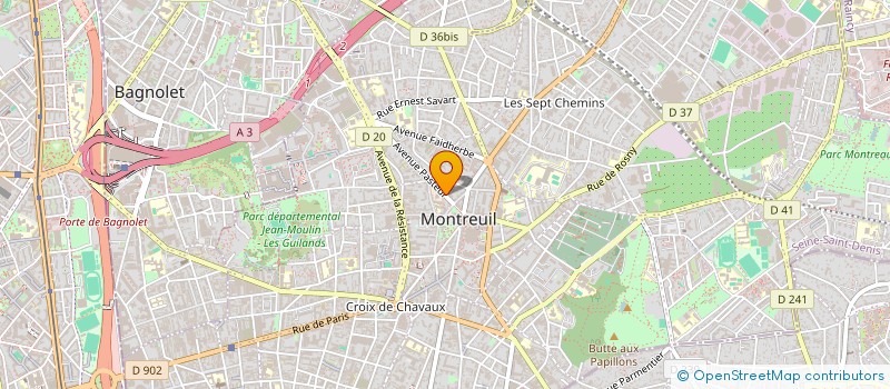 localisation de l'entreprise MADAME AMY AMY HOLLOWELL à MONTREUIL