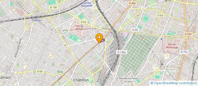 localisation de l'entreprise MADAME AMY BADJI  CHATILLON